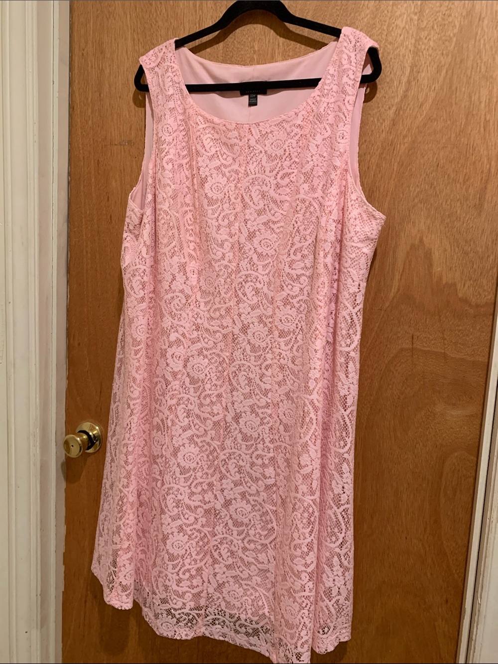 connected apparel Pink Lace Midi Dress - Picture 2 of 9